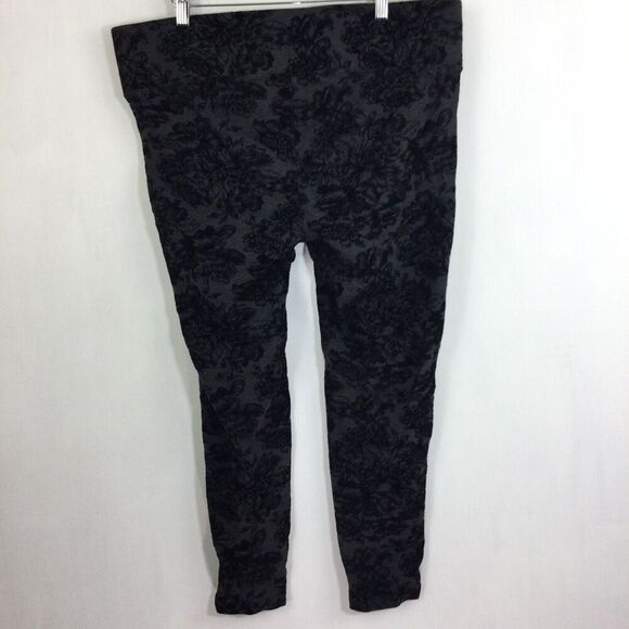 Torrid Pixie Pixie Skinny Luxe Ponte High-Rise Flocked Print Pants Plus 1X - Picture 5 of 9